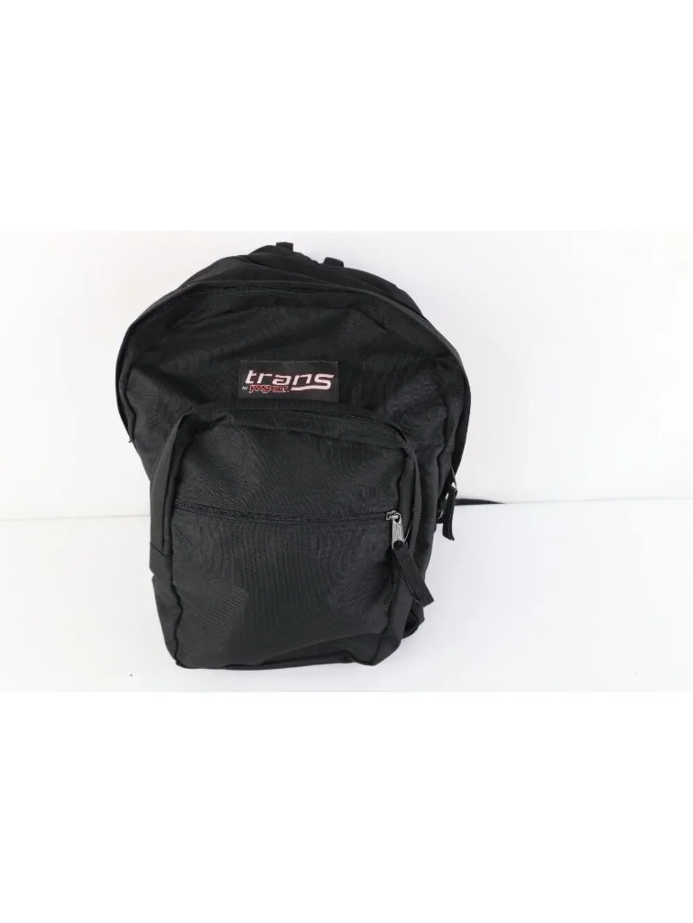 Vintage 90s Y2K Spell Out Trans Jansport Padded Backpack Book Bag Carry On Black